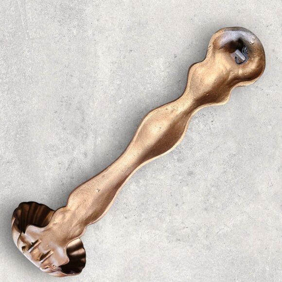 Vintage Gold Cast Metal Ladle Wall Planter Spoon Dipper MCM 17" Kitchen Decor - Picture 6 of 10